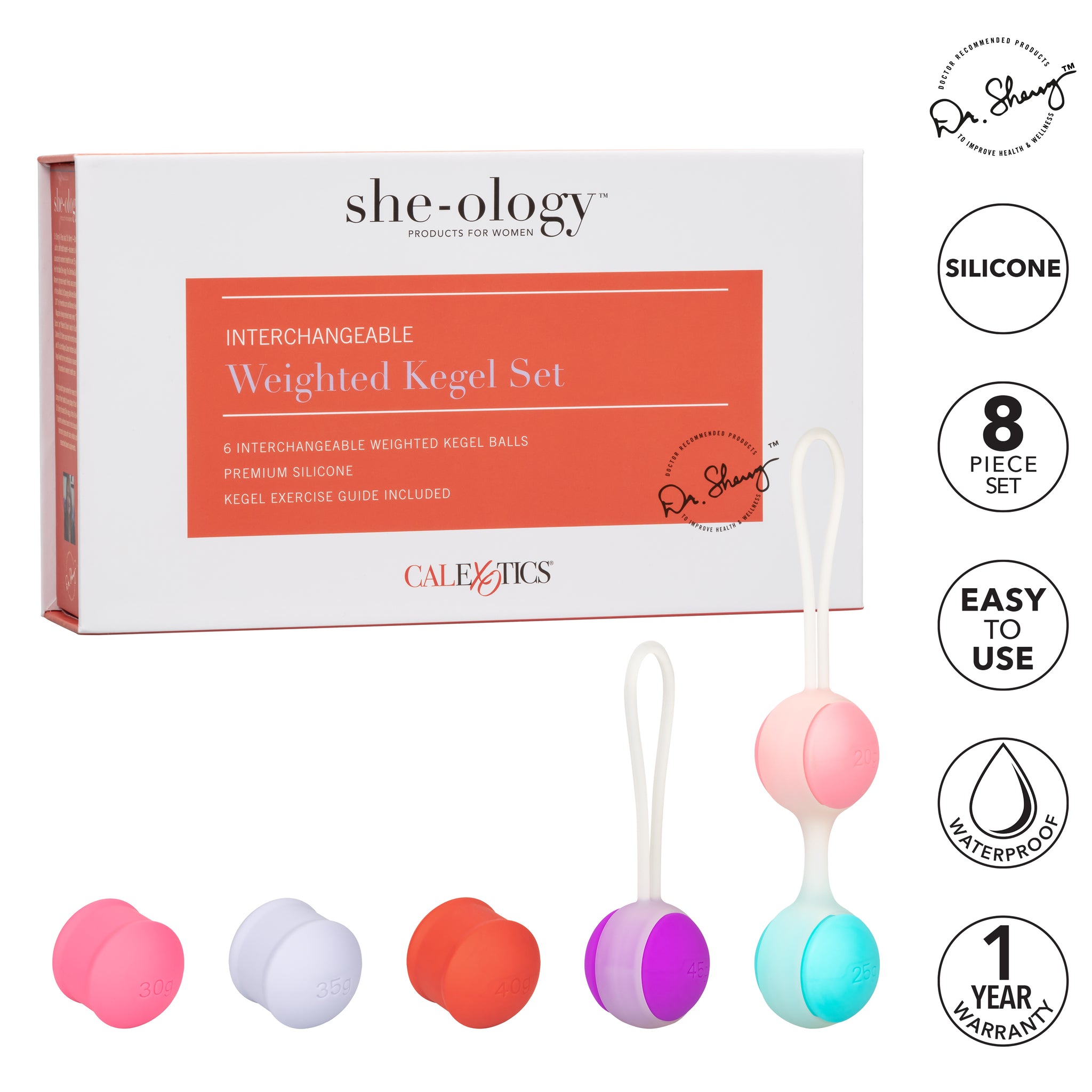 she-ology Interchangeable Kegel Set – she-ology Sexual Wellness Products