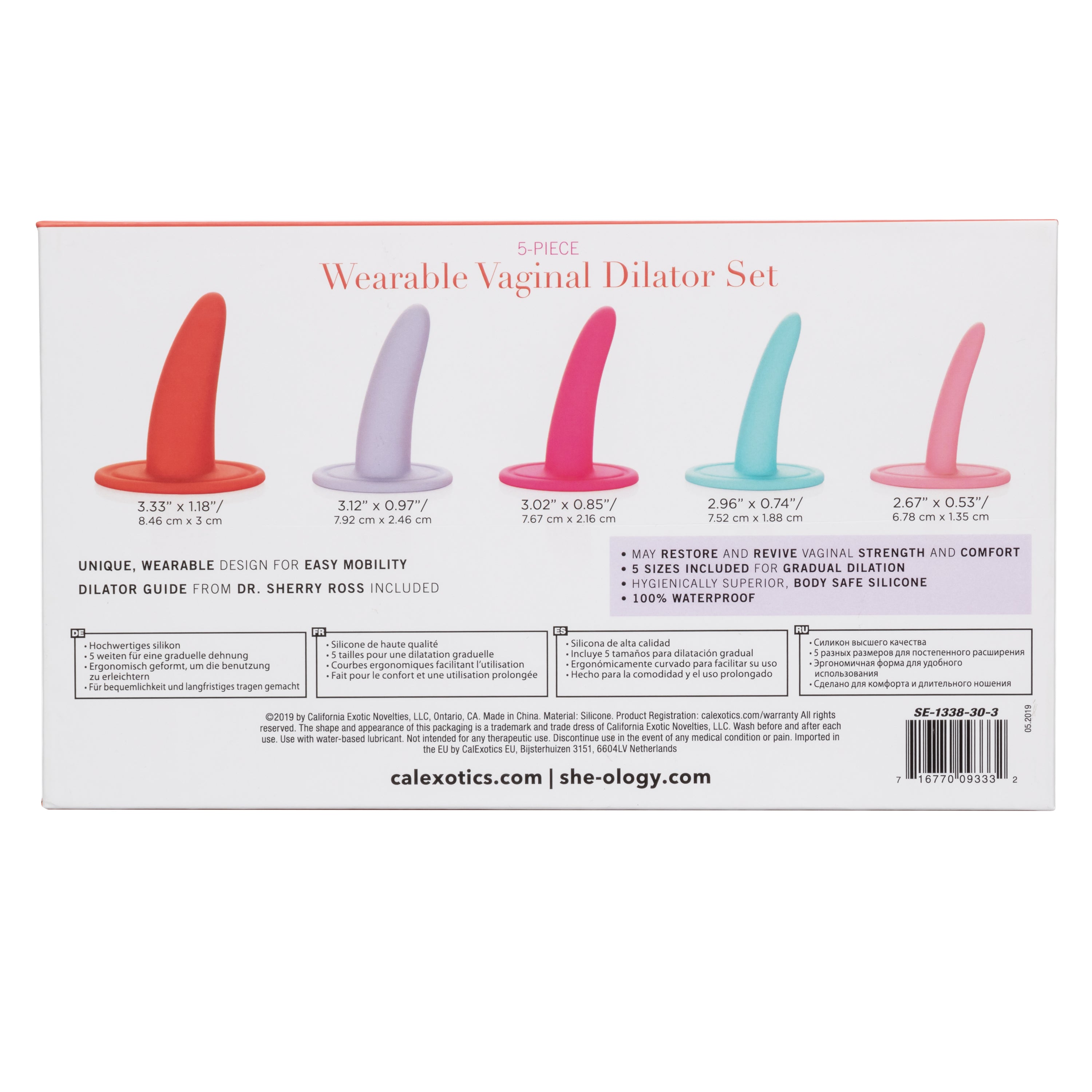 she-ology™ 5-piece Wearable Vaginal Dilator Set